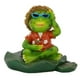 thumbnail image 2 of Escultura De Rana, Resina De Estatua De Rana Exquisita Para Estanque Para Dormitorio Para Escritorio ANGGREK Frog Sculpture, 2 of 8
