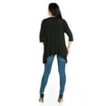 thumbnail image 3 of 24/7 Comfort Apparel Women's Elbow Length Sleeve Open Cardigan, 3 of 4