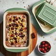 thumbnail image 4 of Tramontina Mae 3-Piece Ceramic Porcelain Baking Pans Set, Cactus, Non Stick Casserole Dishes for Oven, Rectangular Bakeware for Lasagna, Cakes and Loafs, 4 of 7