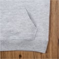 thumbnail image 6 of Linjinx Unisex Pullover Hoodies for Boys Girls Drawstring Casual Hooded Top Pull On Clothes Hoody Grey 120, 6 of 7