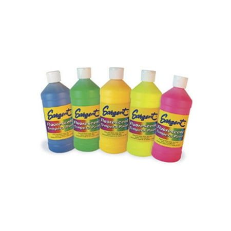Sargent Art Inc Fluorescent Tempera Paint (Set of 6)