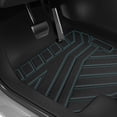thumbnail image 6 of Zcargel 4PCS Floor Liners Mats & Rear Cargo Liners Compatible for Honda HR-V 2023-2024 Heavy Duty All-Weather Floor Mats Rubber TPE Floor Liner Black, 6 of 10