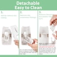 thumbnail image 5 of RIDGEPOLE Juego de soporte para cepillo de dientes y dispensador de pasta de dientes, dispensador automático de pasta de dientes, kit de exprimidor de pasta de dientes, accesorios de baño montados en, 5 of 5