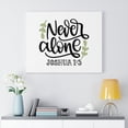 thumbnail image 2 of Scripture Walls  Never Alone Joshua 1:5 Bible Verse Canvas Christian Wall Art Ready to Hang Unframed, 2 of 12
