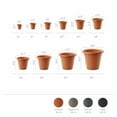 thumbnail image 3 of Crescent Garden In/Outdoor Emma Round Plastic Flower Pot Terracotta Colored Planter, 12 Inches, 3 of 4