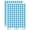 Light Blue, variant on Lipstick Gloss Makeup Doodle 200+ Round Stickers - White - Matte Finish - 0.50" Size