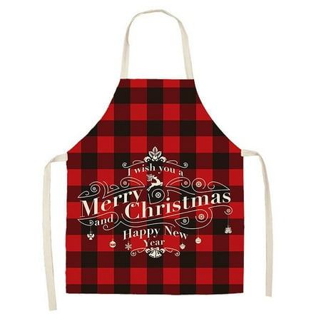 

Qiangong Kitchen Gadgets Christmas Kitchen Cooking Aprons Plaid Aprons Adjustable Buffalo Plaid Baking Apron Kitchen Organization Kitchen Decor