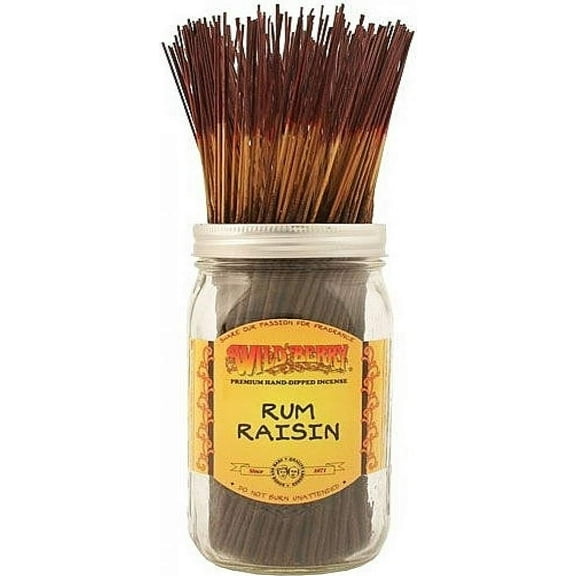 Wildberry Incense Sticks, 100 Sticks - Rum Raisin
