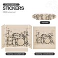 thumbnail image 5 of Decal Skin for PS4 Slim / PS4 Pro / PS4, Whole Body Vinyl Sticker Cover for Playstation 4 Console and Controller (Retro Drum), 5 of 5