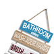 thumbnail image 3 of Decoración de pared inspiradora para el baño de la oficina, letrero de madera rústico colgante con motivación para colgar en la pared, 3 of 6