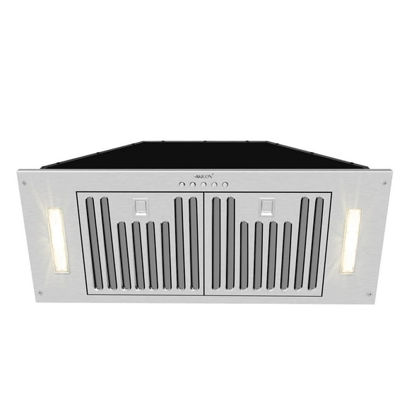 Range Hood Insert/Built-in 30 Inch, 6'' Duct 3-Speeds 600 CFM Stainless Steel Vent Hood with LED Lights and Dishwasher Safe Filters