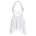 thumbnail image 2 of RUNQHUI Robe de Danse Lyrique pour Filles Enfants Sans Manches Dos Nu Justaucorps Brillant avec Strass Blanc 16, 2 of 5
