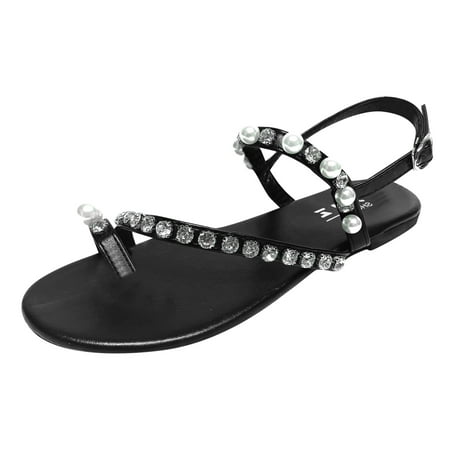 

Qufokar Knee High Wide Calf Boots for Women Size 10 S for Women Sandals Wide Women Shoes Flip Flops Summer Pearl Rhinestone Thong Sandals Comfortable Open Toe Roman Sandals