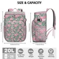 thumbnail image 3 of Tropical Floral Cooler Backpack 20L Insulated Soft Cooler Bag Leakproof for Beach Camping Picnic with Hibiscus Print, 3 of 6