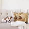 thumbnail image 4 of Ambesonne Retro Throw Pillow Cover 2 Pack, Hellenic Heritage, 18", Pale Brown Cinnamon, 4 of 7