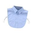 thumbnail image 4 of Esquirla Femmes Faux Col Accessoire Chemises Faux Col pour Chemises Uniformes Vêtements Bleu, 4 of 8