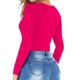 thumbnail image 3 of Body MANGOPOP para mujer, manga larga, cuello redondo, rosa, 3 of 5