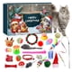 thumbnail image 1 of Calendario de cuenta regresiva de Navidad de 24 días - Calendario de Adviento para gatos - Con juguetes interactivos para gatos de interior, regalos sorpresa de Navidad para amantes de los gatos, 1 of 1
