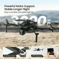 thumbnail image 3 of XT606 Drone with 6K UHD Camera, Lictin RC Foldable Drones for Kids Adults Beginners, RC Quadcopter Drone with Brushless Motor, Headless Mode, Optical Flow Position, 2 Batteries, Black, 3 of 8
