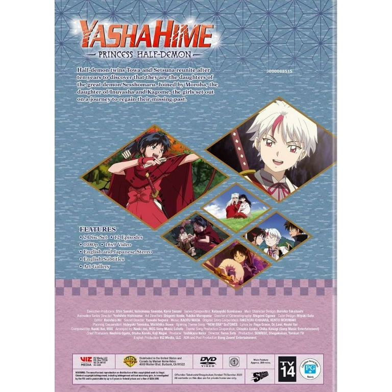 Hanyo no Yashahime: Princess Half-Demon - (Season 1 + 2) DVD with English  Dub