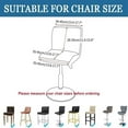 thumbnail image 3 of (Color : Black, Size : 6pcs) Bar Stool Covers With Back6 Pack Low Back Chair Covers Square Stretch Swivel Barstool Cover Counter Stool Pub Chair Slipcover Protector For Dining Room, 3 of 5