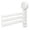 White, variant on Decorland Wall Mounted Towel Rack, Black