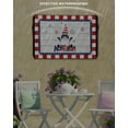 thumbnail image 3 of Gnomes Five-pointed Star Outdoor TV Cover 70 to 75 Inch Waterproof, Retro Wooden Stripes Buffalo Red White Lace 600D Oxford TV Covers with Zipper, Outside Flat TV Screen Protector 68"Wx42"Hx4.5"D, 3 of 7