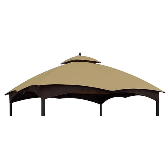 WAAYEEPAL 10x12 Replacement Canopy Top for Lowe's Allen Roth Gazebo, Heavy Duty Waterproof Double Tier Roof Cover with Air Vent