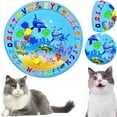 thumbnail image 4 of Tummy Time Estera Juego Sensorial Con Peces para Gatos Interior Bo Rojo, 4 of 9