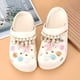 thumbnail image 3 of Bonitos abalorios para zapatos para niñas, abalorios de resina 3D para zapatos para mujeres y niños, regalo de fiesta de cumpleaños con cadena de perlas (sin zapatos), 3 of 5