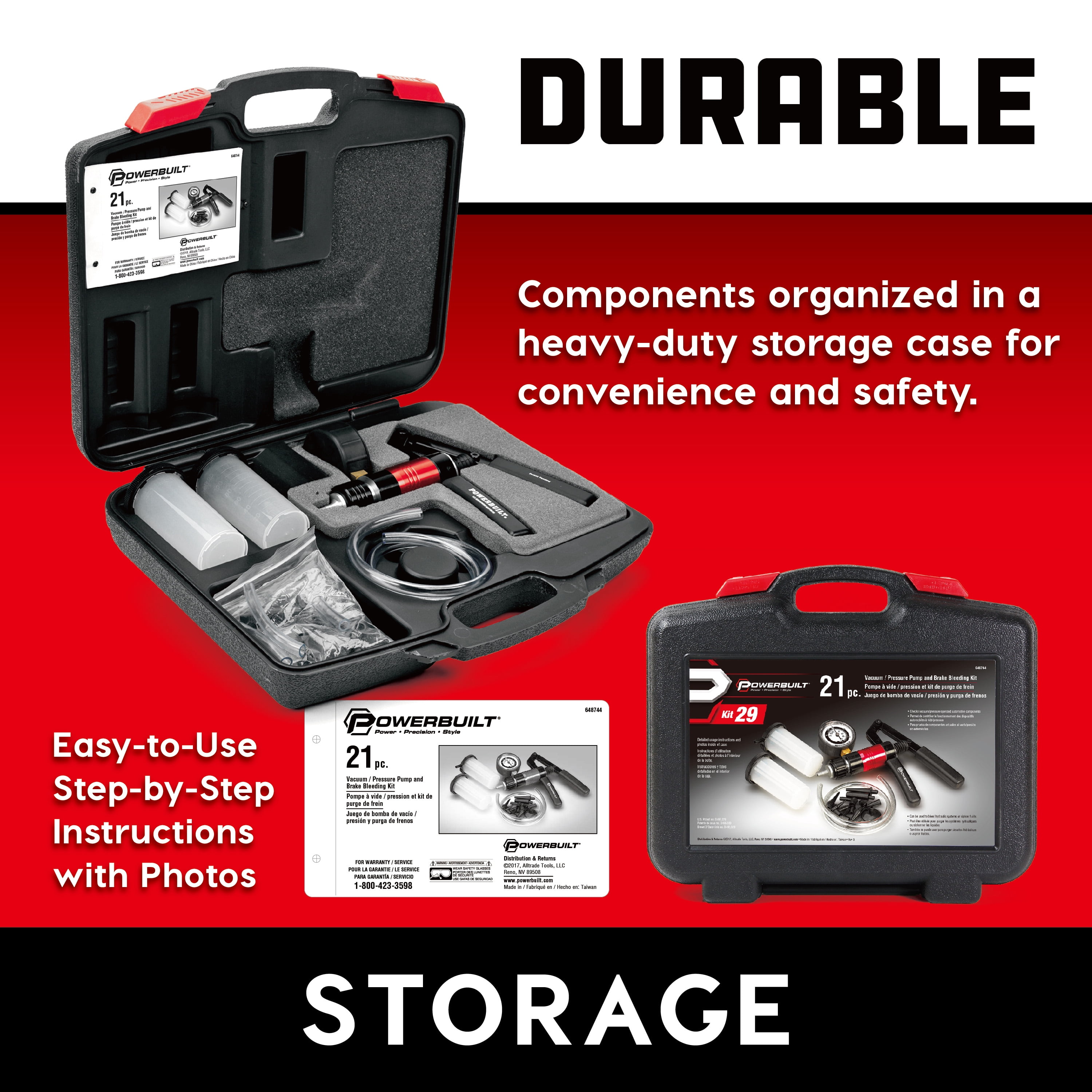 Powerbuilt 21 Piece Vacuum Pump Kit - 648744
