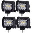 thumbnail image 1 of Combo de 4 Luces de Trabajo LED de Triple  de 4 Pulgadas y 60 W para Camión, , Cuatrimoto, UTV, 1 of 1