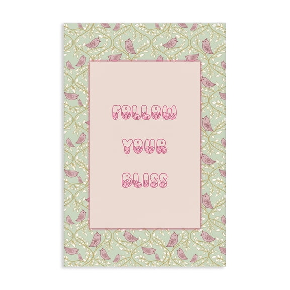 Stupell Industries Follow Your Bliss Canvas Wall Art, design by Pooja Dave