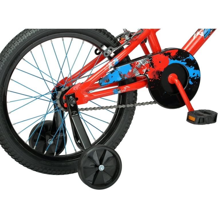 Schwinn Small Firehawk Kids Bicycle 18 Inch Wheels Training Wheels Red Walmart