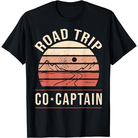 Road Trip Co Captain Road Trip T-Shirt Black Small
