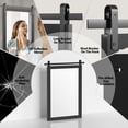thumbnail image 6 of PAIHOME 18"x26" Black Bathroom Mirror for Wall, Barn Door Solid Wood Frame Vanity Mirror - Farmhouse Decor, 6 of 11