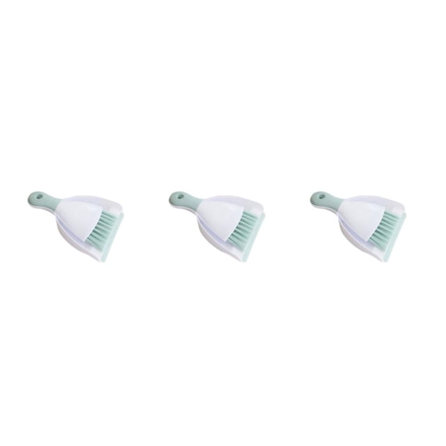 Advancent Juego de escoba y recogedor de plástico fáciles y eficientes para una limpieza rápida Cepillo duradero y recogedor verde Type1 NO1