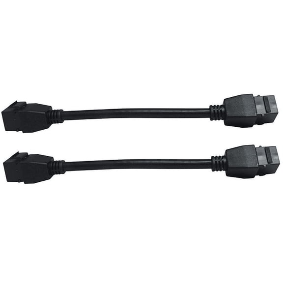 RiteAV - HDMI Female-Female Pigtail Extension Cable Coupler Keystone Dongle Jack (2 Pack)