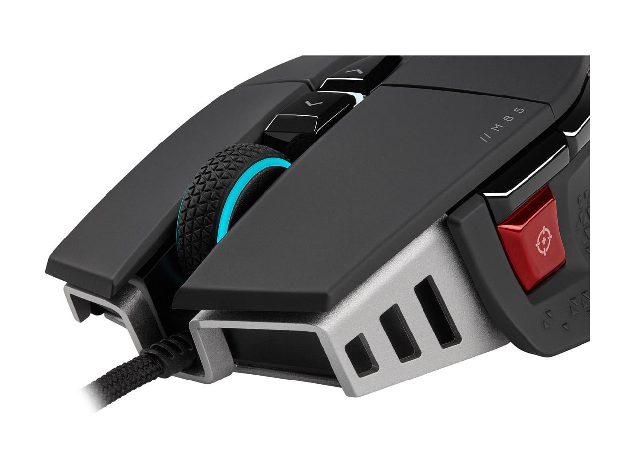 Corsair M65 RGB Ultra Tunable FPS Gaming Mouse Marksman 26,000 DPI Optical  Sensor, Optical Switches, AXON Hyper-Processing Technology, Sensor Fusion  Control, Tunable Weight System - Black