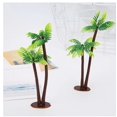 thumbnail image 2 of Tiny Coconut Palm Tree Model, 5" Faux Plant for Cake Topper, Beach Party, Toy House, Fish Tank, Bonsai Landscape, Photo Prop, One Small Coconut Tree, 2 of 5