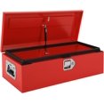 thumbnail image 1 of 30x13x10in Steel Truck Bed Tool Box with Diamond Plate Side Handle and Lock Keys Portable Storage Organizer for Pickup RV Trailer Red, 1 of 7