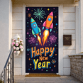 thumbnail image 4 of Fusée Spatiale Colorée Bannière de Célébration du Nouvel An pour Fête Décoration Intérieure, 4 of 5