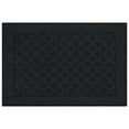 thumbnail image 3 of (2 pack) Mainstays Dylan Solid Diamond Olefin Black Indoor Accent Rug, 1'8"x2'6", 3 of 11