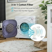 Costway 1500W Electric Tumble Compact Laundry Dryer Stainless Steel Tub 13.2 lbs