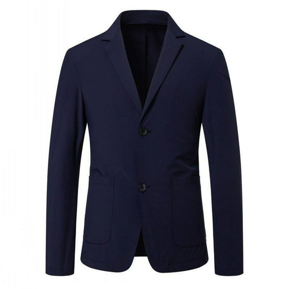 WRKEKC Men's Blazer Solid Color Lightweight Single Breasted Lapel Pocket Long Sleeve Suit Jacket Formal Wear