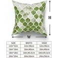 thumbnail image 5 of Green Grey Throw Pillow Covers 20x20 Inch Sage Green Geometric Trellis Chain Olive Green Modern Decorative Pillows Farmhouse Couch Cases for Home Bed Sofa Chair Decor BZ, 5 of 6