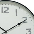 thumbnail image 2 of Saltoro Sherpi 31.50 Inches Round Metal Frame Wall Clock with Glass Encasing, Black, 2 of 5