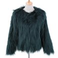 thumbnail image 1 of Women's Long Sleeve Fluffy Coat Shaggy Warm Outerwear Winter Fall Clothes For Spring Fall Daily Wear, 1 of 1