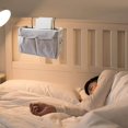 thumbnail image 3 of destyer Bedside Caddy Storage Bag for College Dorm 2 Side Hooks Pockets Gray, 3 of 8