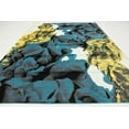 thumbnail image 7 of 9' x 12' Turquoise Blue and Gray Abstract Eclectic Rectangular Area Throw Rug, 7 of 7